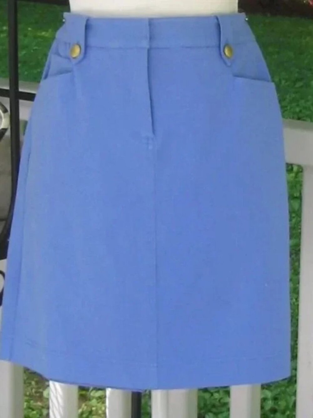 J. McLaughlin Camille nautical skirt has pockets cotton 4 luxury style